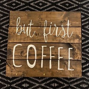 Coffee Barnwood Sign